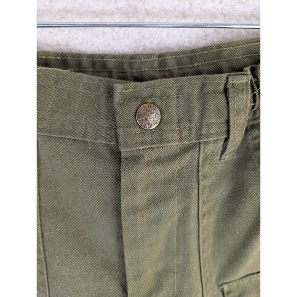 Vintage Boy Scounts BSA Cargo Pants Boys Size 10 Uniform Green Hiking Camping - Picture 9 of 16
